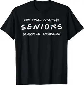 100% Cotton Retro Class of 2026 Senior Men Women Funny Seniors 2026 T-Shirt