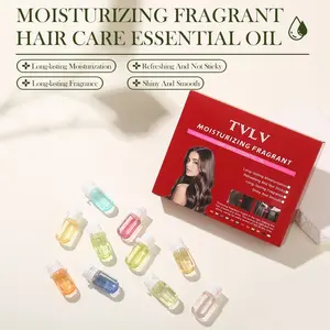 10pcs Moisturizing Fragrance Hair Oil Set, Deep Nourishment for Dry Hair, Smooth Frizzy Hair, Glossy Shine, Perfect Gift Choice