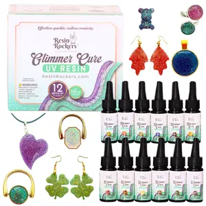 Glimmer Cure Glitter UV Resin Hard Type™️ - Individual Bottles Only