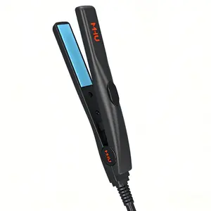 Portable 0.5" Mini Flat Iron | 180°C Fast Heat-up, 5.9ft Swivel Cord | Ideal for Ends, Fringes & Travel Portable 0.5" Mini Flat Iron | 180°C Fast Heat-up, 5.9ft Swivel Cord | Ideal for Ends, Fringes & Travel