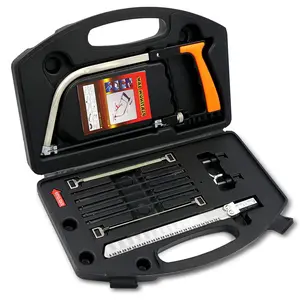 Professional-grade portable 12-piece magic handsaw set, 7-in-1 cutting system for mitering metal/wood/tile/glass, high-hardness and wear-resistant DIY hand saw blade set, industrial-grade woodworking tools.