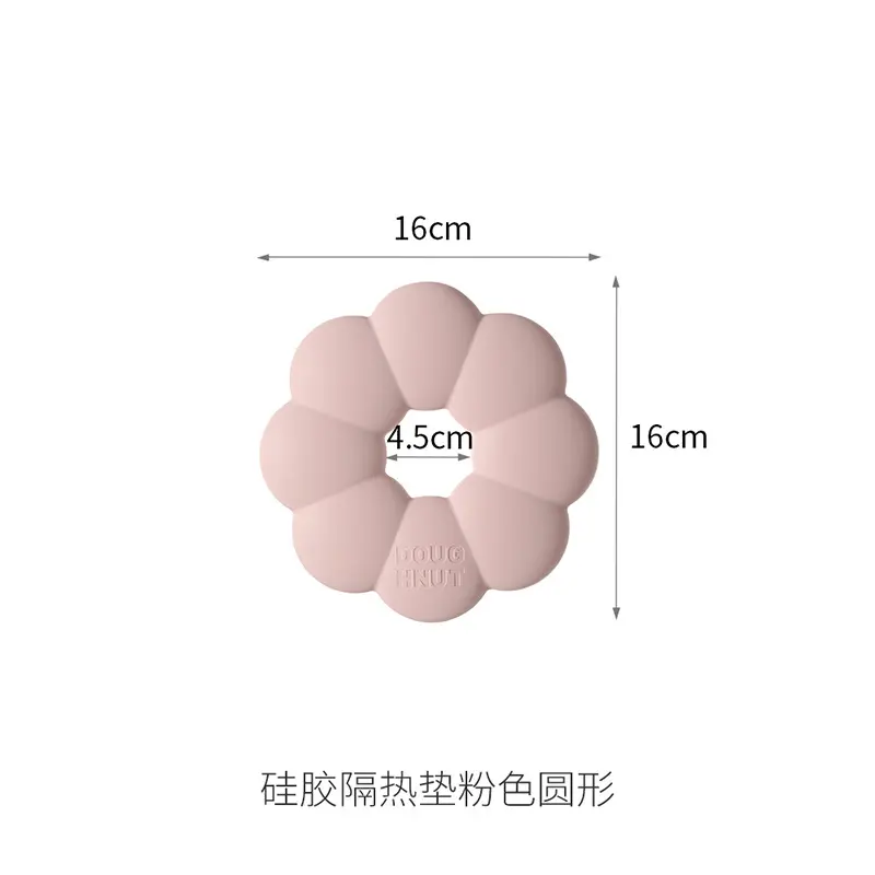Round Silicone Heat-Resistant Mat - Pink