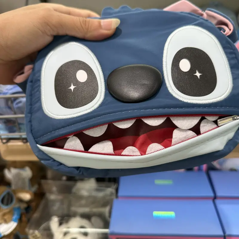 Disney Stitch Ear Crossbody Bag, Cute Stitch Shoulder Bag, Handheld Cartoon Messenger Bag, Adjustable Strap Travel Purse, Kawaii Everyday Bag, Gift for Disney Lilo & Stitch Fans