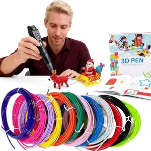 3D Printing Pen 06s, Easy Operation, No Clogging, Uniform Extrusion, 3 Speed Settings, 12 Colors Pla Material, Good Gift, Color Box Packaging