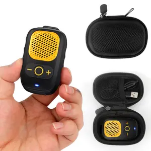 Wearable Bluetooth Speaker - 30H Working Time Magnetic Clip-On Wireless Jobsite Pro Water-Resistant Portable Speaker — Built-in Mic for Hands-Free Music and Calls