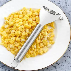 304 Stainless Steel Corn Peeler, Kitchen Home Use Corn Cutter Knife, Fishing Corn Peeling Tool, Durable and Easy to Clean, Kitchen Utensils