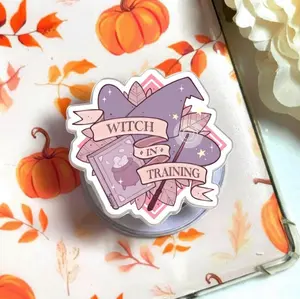 Witch Aesthetic Phone Grip, Magical MagSafe Phone Holder, Gothic Kindle Grip, Cute Witchy Phone Stand, Gift for Book Lovers