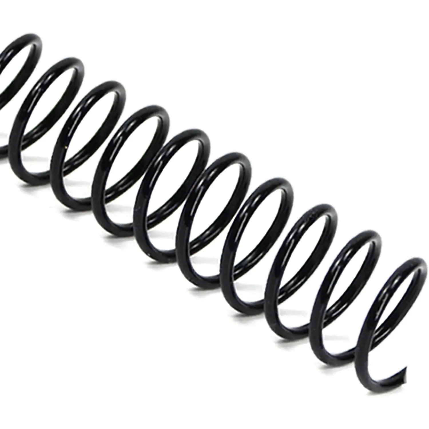 15.9mm Plastic Spiral Coil Binding 3:1 Pitch, 5/8inch, 140 Sheets Capacity Black Coil Binding Spines - Versatile for Office and Educational Tasks, Pack of 100