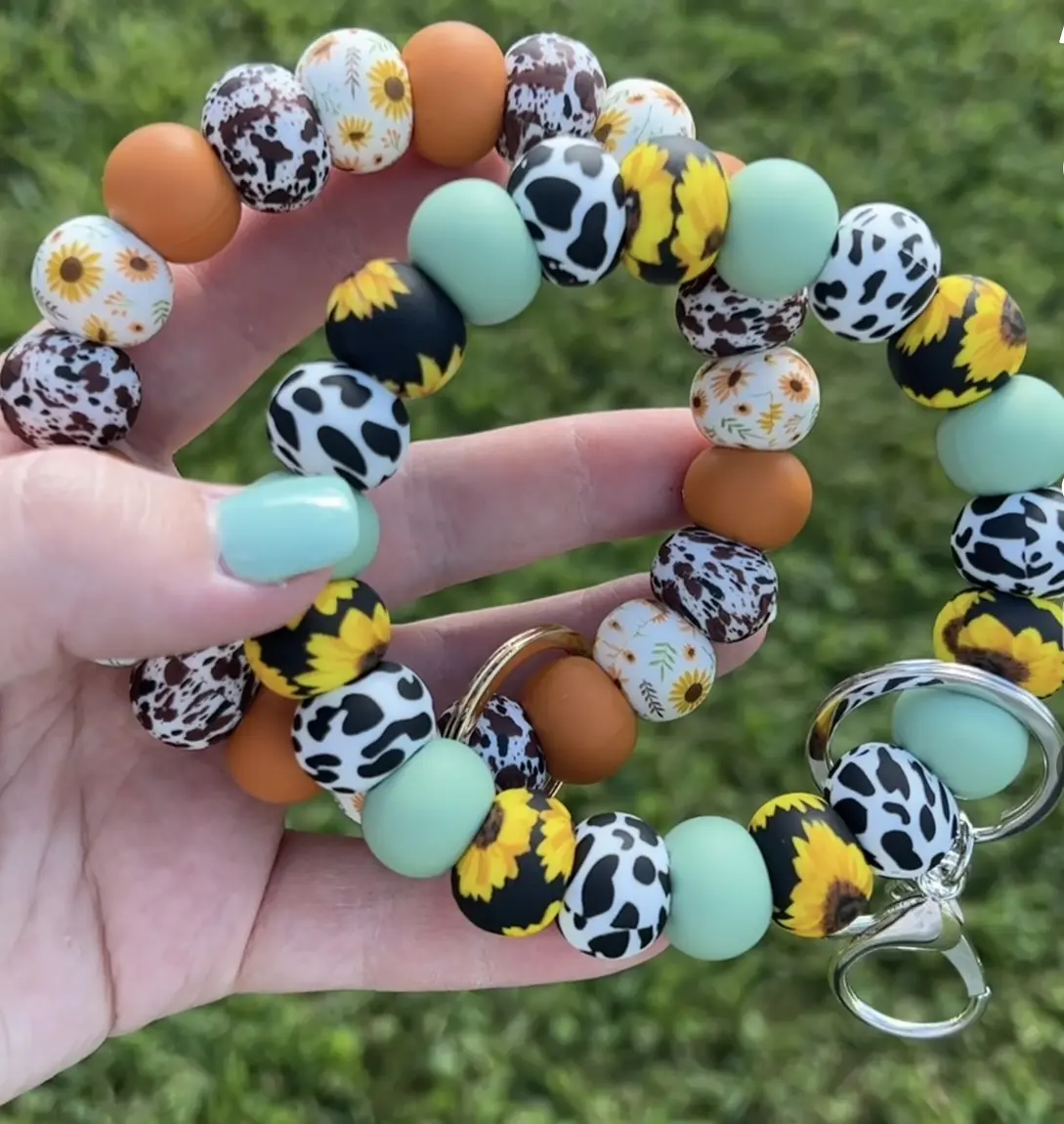 Sunflower wristlet