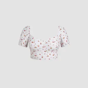 Cider V-neck Floral Bikini Top Curve & Plus SwimWeek