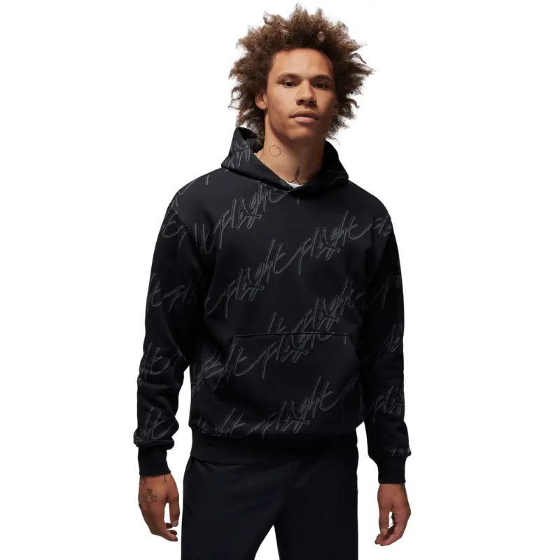 Air Jordan Essentials Pullover Hoodie for Men, Smooth and Soft All-Over Pattern Fleece Sweatshirt for Menswear, Sweatshirts, Pocket, Cotton, Print, All-Over Print, Plush, Tops, Spandex, Front Pocket, Pullover Neck, Casual, Fb7318-010