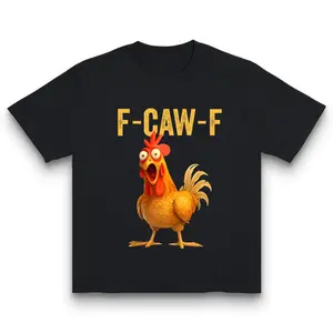 Funny F-Caw-F Chicken shirts, FCAWF Chicken T-Shirt Made In USA For Women For Men [180G/230G 100% cotton short-sleeve/hoodie, lightweight and breathable, soft and comfortable]
