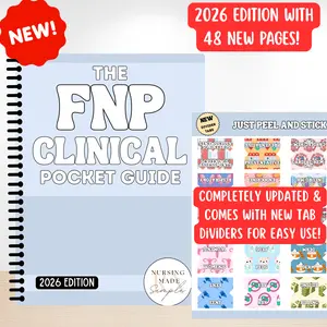 The FNP Clinical Pocket Guide 2026 Edition | Family Nurse Practitioner Student Pocket Guide | FNP Reference Guide