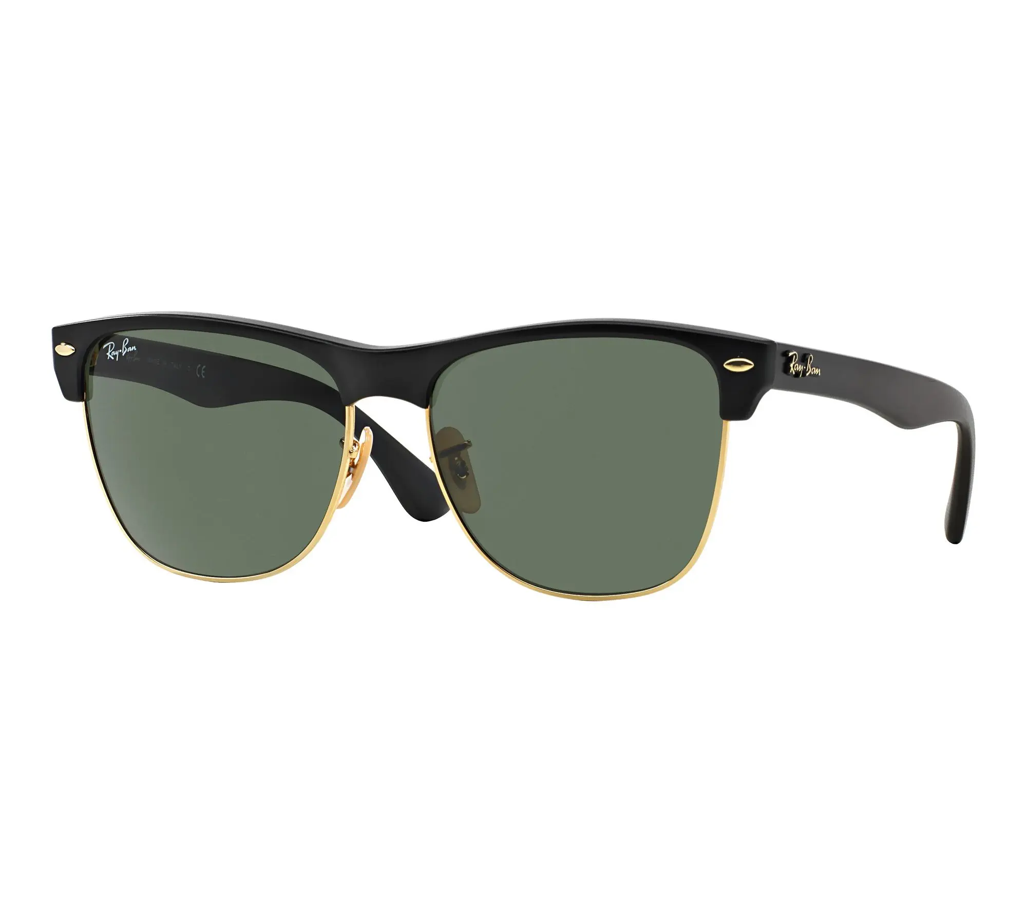 Ray-Ban Clubmaster Oversized Sunglasses- MatteBlack-57mm