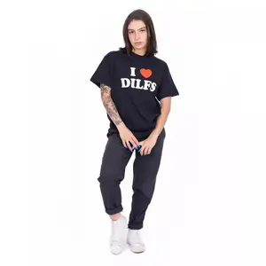 I Heart DILFs T Shirt - Danny Duncan,Funny T-shirtCasual Streetwear,Menswear,Womenswear,Cotton Unisex T-Shirt,Trending,Viral,Gift For Him and Her