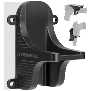 Magnetic Pew Mount, Hole Free Holster for Vehicle Home or Office, Side Mag Magnetic Suction Concealed Magnet in Wall, Desk Holder Black Phone Plastic