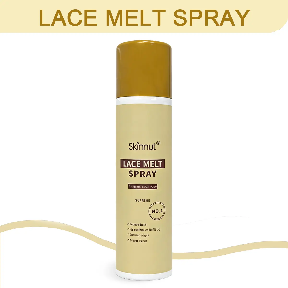 Lace melting spray , for gray and white lace, strong adhesion, invisible lace melting, wig glue, for wearing lace wigs, Seamless Natural Appearance 5.07oz/150ml