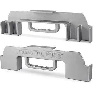 3 In 1 Framing Tools,12/14/16 On-Center Stud Layout Tool,Framing Spacing Tool,100% Cast Aluminum Wall Stud Framing Tool,Measurement Jig Tool For woodworker,building,Furniture DIY (1PACK)