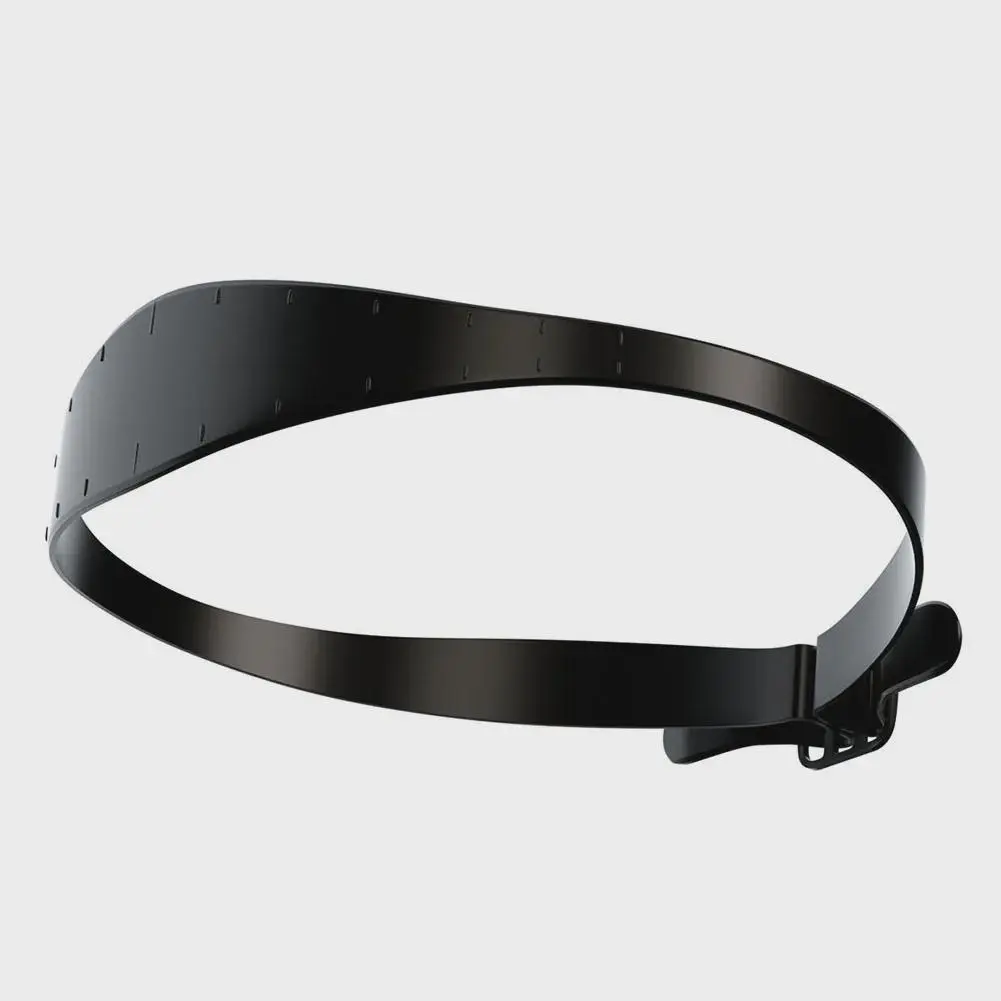 Haircuts Shaving Template Silicone Non-Slip Cut Shape Hair Band Easy Clean Adjustable Lightweight Portable for Salon Family 70x5 cm Black