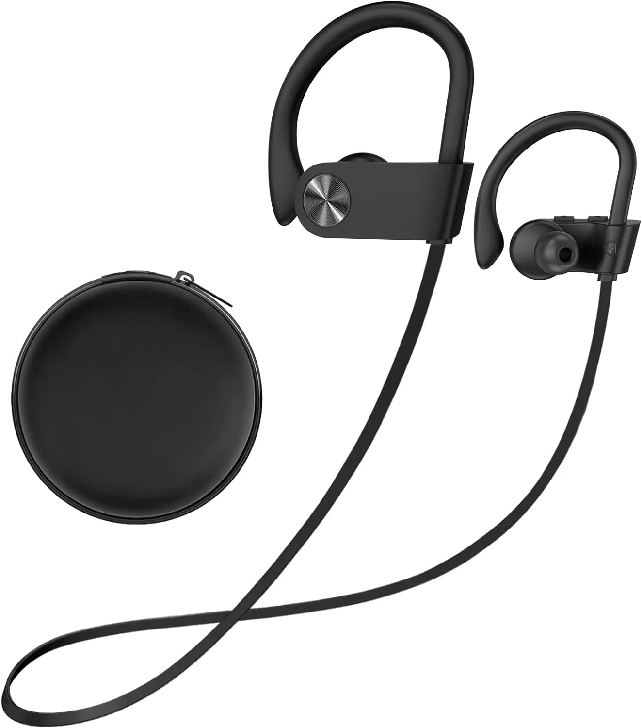 [ Color random]Bluetooth Headphones, 5.3 Wireless Sports Earbuds IPX7 Waterproof with Mic, Stereo Sweatproof in-Ear Earphones, Noise Cancelling Headsets for Gym Running Workout, 16 Hours Playtime