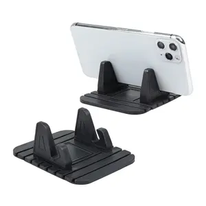 Creative Silicone Phone Holder, Car Dashboard Mount, Universal Horizontal Vertical, Multi-Function Navigation Stand, Vehicle Accessory