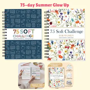 Summer Glow up - 75 Soft Challenge for Women, for Men Journal (2026 Edition) – Summer Daily Habit Planner, 75-Day Habit Tracker, Daily + Weekly Reviews, Check-Ins & Certificate