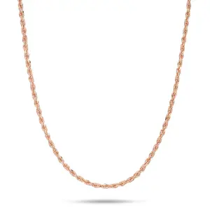 1.2mm Flex Rope Chain in Rose Gold