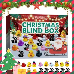 Christmas Blind Box, 1 Box Random Mini Duck Design Blind Box, Party Gift Set for Friends, Party Favors for Christmas, Party Supplies, Christmas Advent Calendar