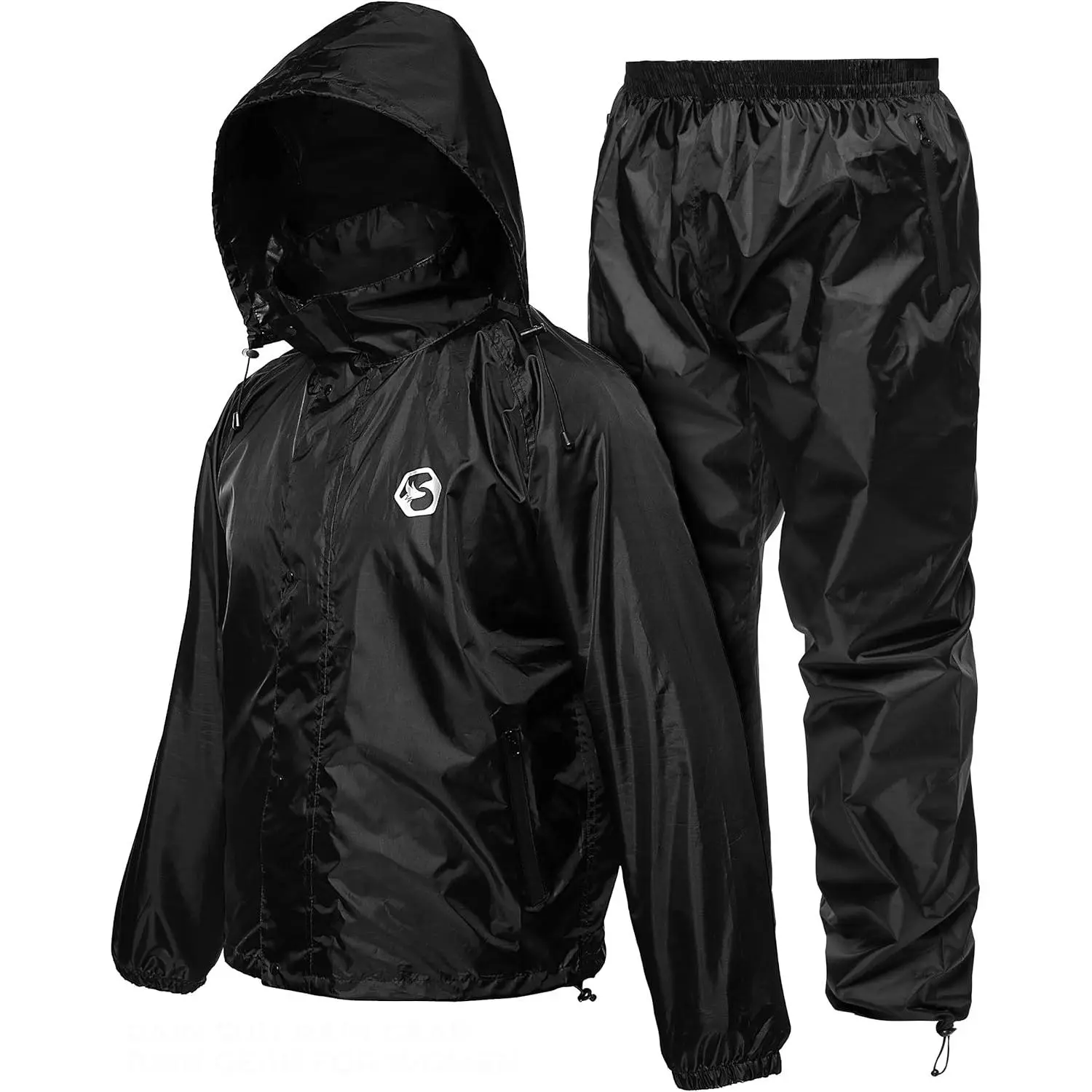 Lightweight Rain Coat - Rainproof Waterproof Clothes for Men, Outdoor Raincoat, Breathable Durable Motorcycle Style Rainwear Ideal for Motorcycle Use