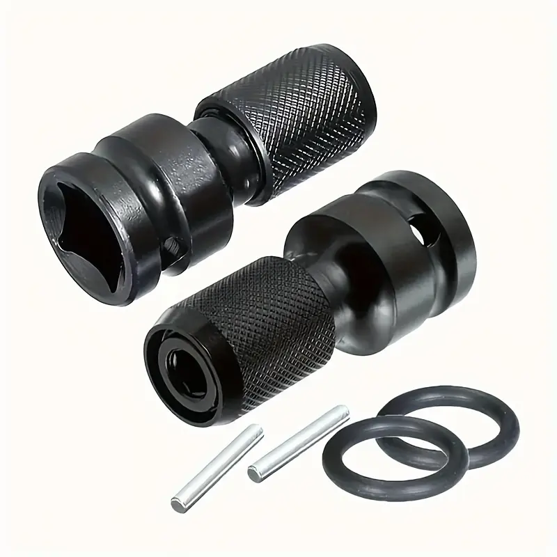 2pcs 1/2 Inch Square Drive to 1/4 Inch Hex Socket Adapter Conversion Joint, Suitable for Impact Wrench, Electric Wrench Socket Adapter, Pneuc Wrench and Electric Wrench