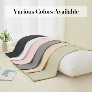 Microfiber Body Pillow Cover, 20x54 in Long Shape, Ultra Soft Smooth Texture Bedding Pillowcase with Enveloped Closure (Black)
