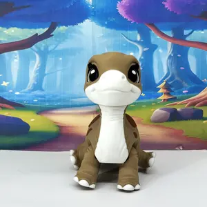 3D Printed Dinosaur Animals Baby Brachiosaurus Fidget Toys, Poseable with Articulated Joints, Home Decor, Stress Relief Toy