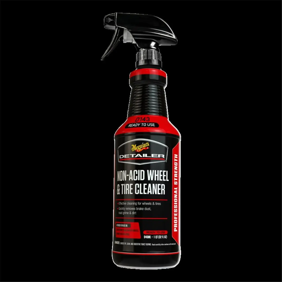 Meguiars DRTU14332 32oz Acid-Free Wheel Cleaner - Chrome-Safe, Pre-Diluted No Mixing Required, Effective and Easy Cleaning, Quickly Removes Brake Dust, Road Grime and Dirt