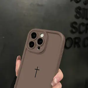 Biblical Cross Phone Case for iPhone 17 16 15 14 13 12 11 X XR 8 7 Pro Max Plus Air Sleek Shockproof Lightweight Drop Proof Protective Cover with Enhanced Corner Protection and Non Slip Grip Smartphone Protector Casing