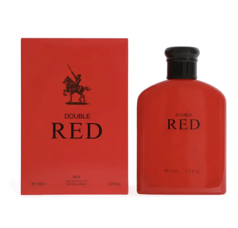 Double Red Spray Cologne Eau de Toilette for Men 100ml/3.3fl.oz. - Men's Fragrance