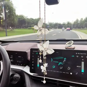 Unique, Chic Butterfly Car Mirror Charm - Creative Auto Interior Accessory, Perfect Gift for Women Decoration