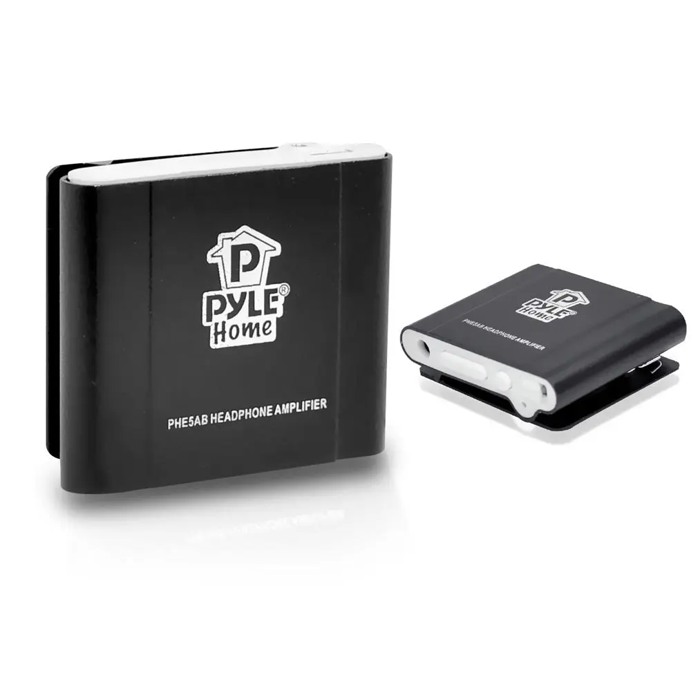 Portable Headphone Amp Boosts Bass, Metal Casing, Rechargeable Battery