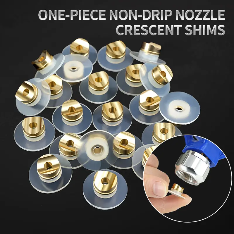 ZHUITU 5/10 Pieces Universal Reversible Tip Gaskets for Airless Spray Guns - Nozzle Guard Seals, Tip Holder Seals, HVLP Compatible, Easy Installation for Paint Kits, Spray Finishing (Fits Cordless, Ipsprayer Models)