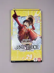 Bandai One Piece Starter Deck EggHead ST 29 - 17 Types, 14 Commons, 2 Super Rares, 1 Leader- Ideal for Beginners & Enthusiasts