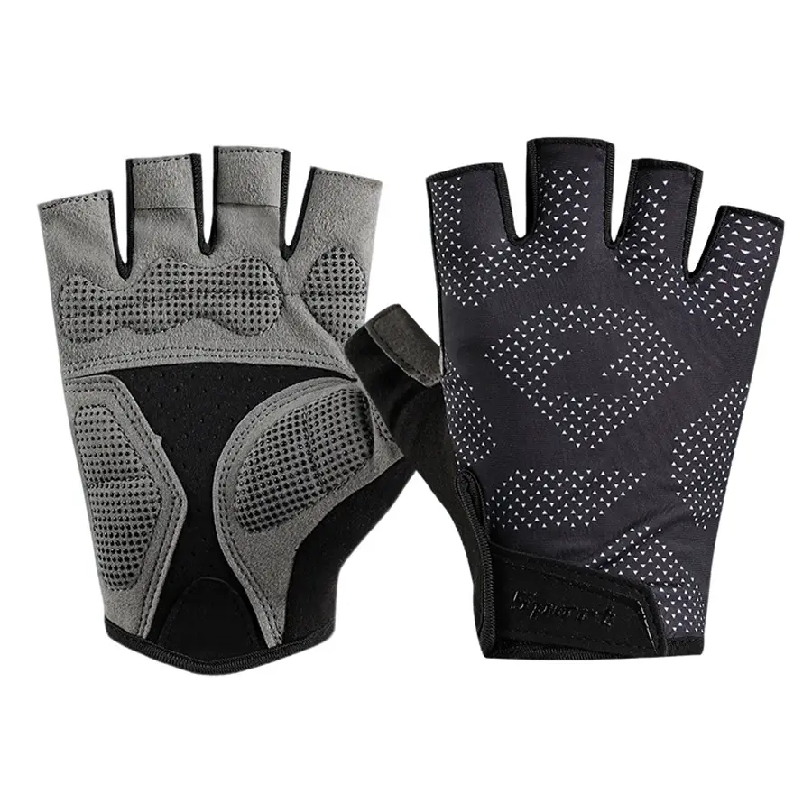 Unisex Half-Finger Cycling Gloves - Breathable, Non-Slip, Elastic Sports Gloves for Fitness, Bicycle Riding