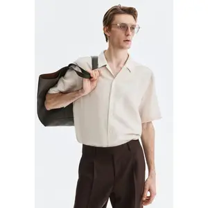 H&M Relaxed Fit Linen-blend resort shirt