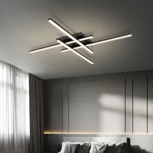Modern LED Ceiling Light Fixture, Energy Efficient Lighting Design, Durable Ceiling Mount Installation, Ideal for Living Room & Bedroom Use