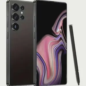 S25 Ultra Unlocked Smartphone - 8GB RAM + 256GB Storage, 17.27cm FHD+ Display, 13MP Front & 50MP Rear Camera, 6800mAh Battery, Dual SIM, GPS, Built-in Stylus, Earphones, Case & Screen Protector Included, Type-C Charging, Ideal Gift for Holi
