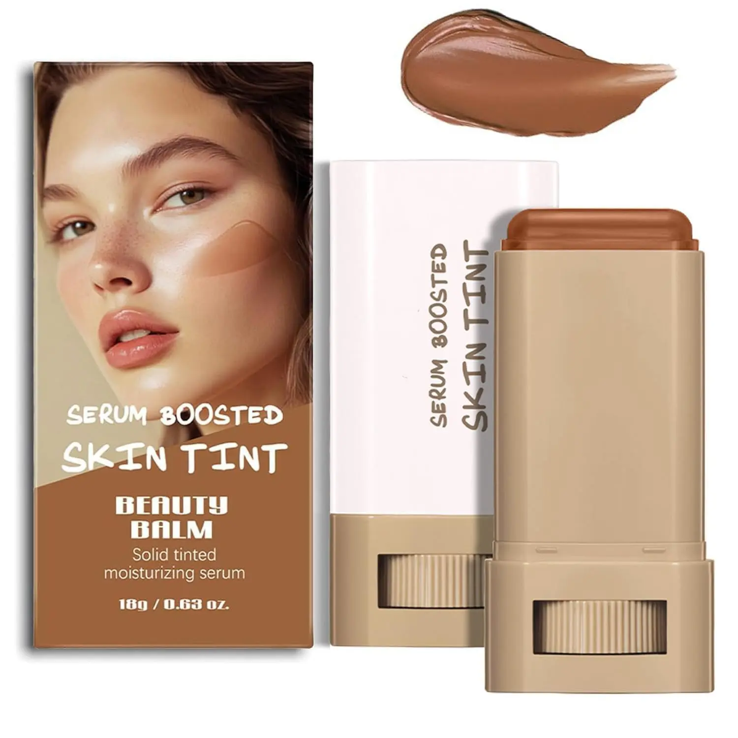 Foundation Stick, maquillaje para mujer Skin Tint, Tinted Moisturizer, Skin Tint for Black Women, Contour Stick for Face Makeup, Buildable Foundation Wear,summerwins summerwins BB Cream Hydrating Flawless Coverage Moisturizing concealer skin tint make up