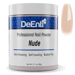 DeEnti Acrylic Nail Powder, 2oz Nude Acrylic Powder Dip for Nails, Long Lasting Salon Quality, Bubble Free Professional Manicures, Fake Nails, Carving & Extensions
