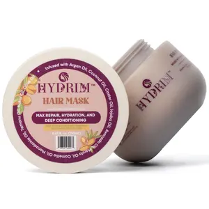 Hydrim Hydrating Hair Mask for Dry Damaged Hair- Deep Conditioning & Frizz Control- Infused with 11 Nourishing Oils 8.45 oz