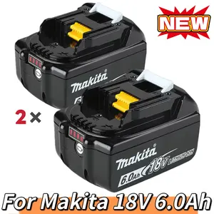 NEW 2 PACK 6.0Ah 18v Battery Replacement for Makita Power Tool BL1860 BL1860B BL1850