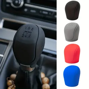 Car Silicone Gear Shift Knob Cover Gear Shift Non-Slip Grip Handle Protective Covers Manual Car Interior Accessories