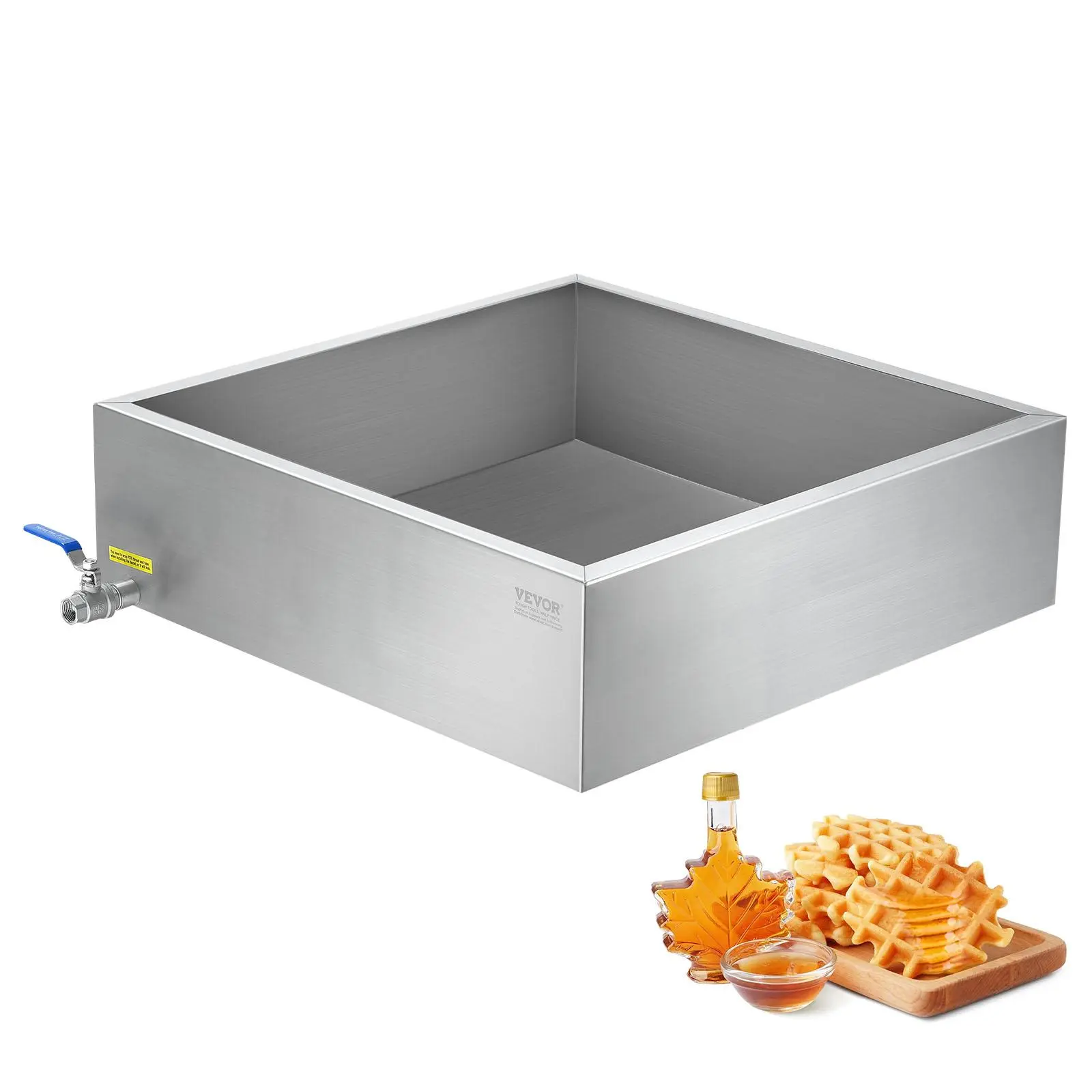 【SummerFinds】VEVOR Maple Syrup Evaporator Pan,  17.5 Gallon, 254 Cups of 8.8oz Maple Syrup, Flat Evaporator Pan with 1 Valve and 3 Heating Methods, 304 Stainless Steel Maple Syrup Pan for Home, Outdoor