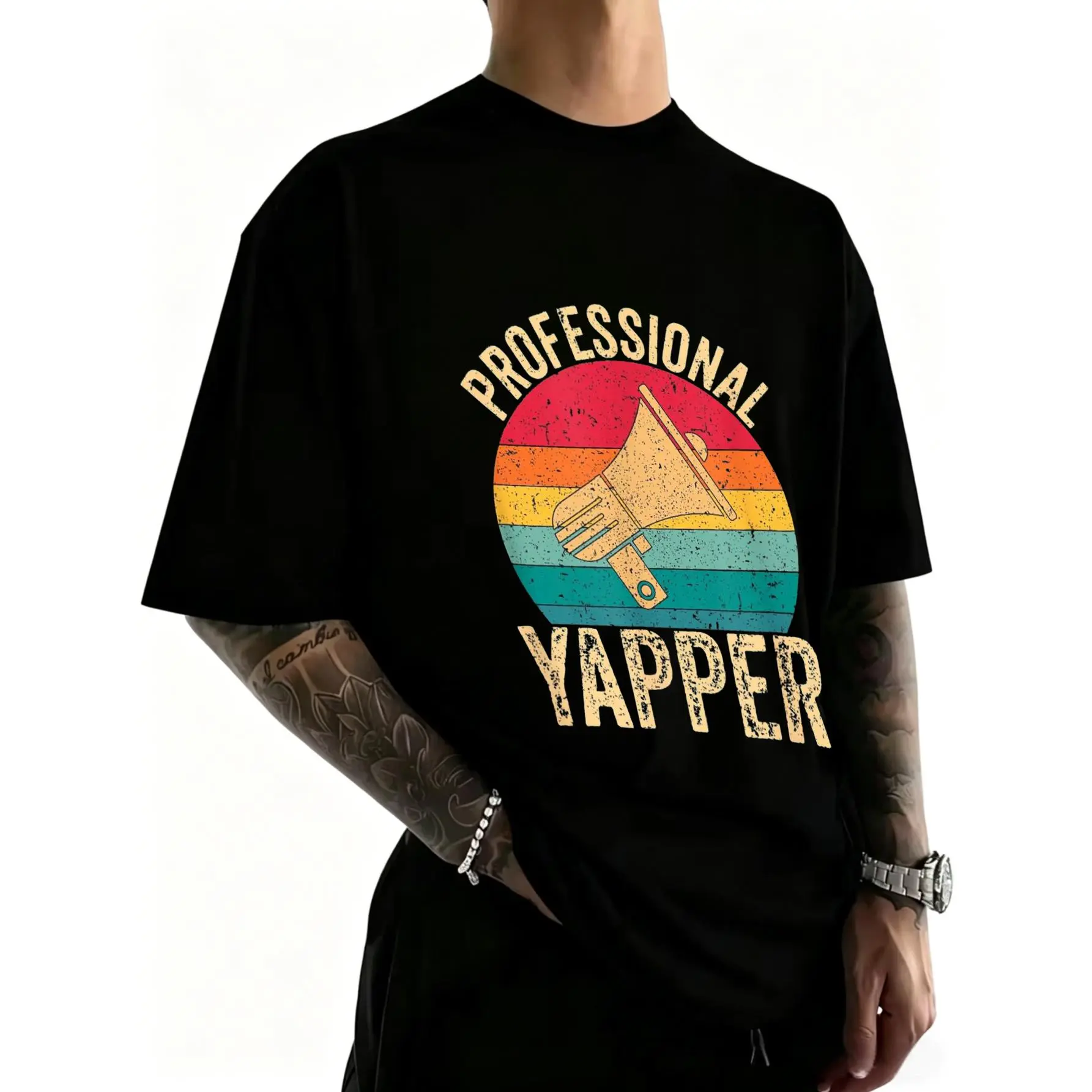Vintage Professional Yapper Funny Joke For Certified Yapper T-Shirt